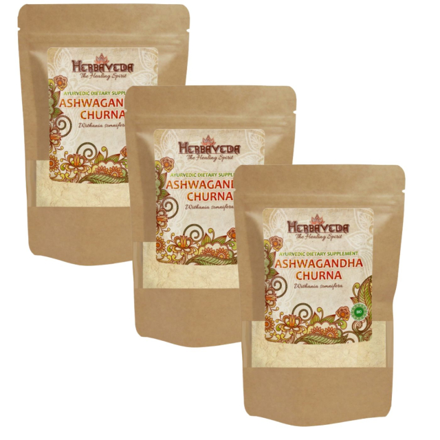 Ashwagandha Churna ØKO 125g x 3 pakker