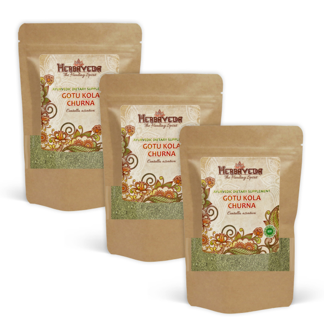 Gotu Kola Churna ØKO 100g x 3 pakker