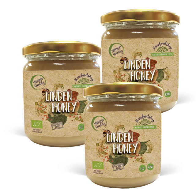 Lindehonning ØKO 500g x 3 bokser
