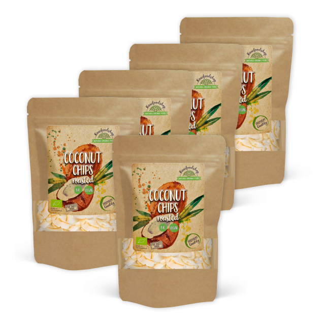 Kokosnøtt Chips Premium Ristede ØKO 200g x 5 pakker