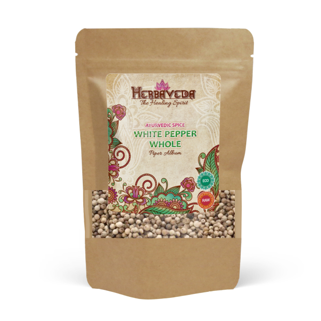 Hvit Pepper Hel ØKO 50g