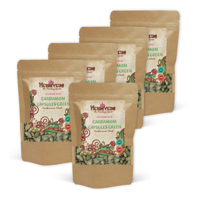 Kardemomme Hele kapsler ØKO 50g x 5 pakker