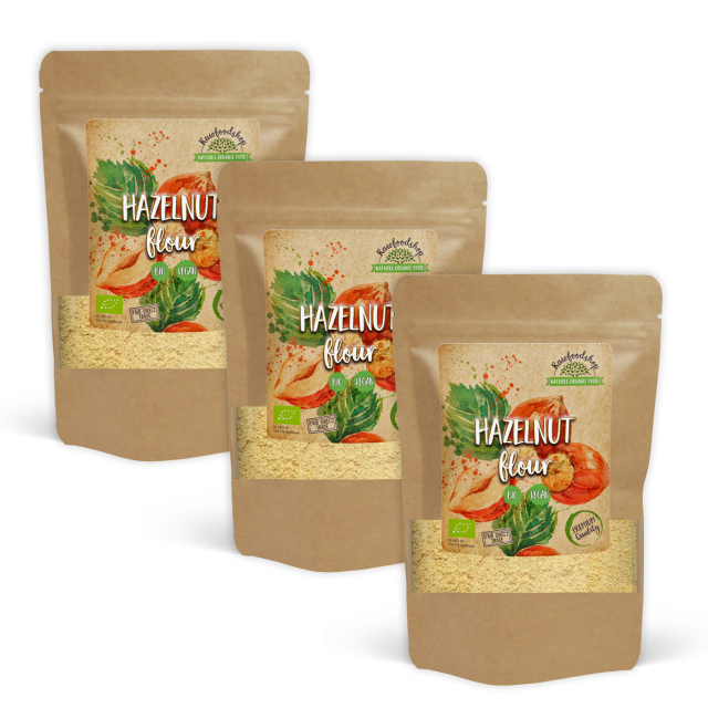 Hasselnøttmel Ristet ØKO 500g x 3 pakker