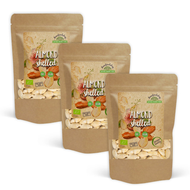 Mandel Skåldede ØKO 1kg x 3 pakker