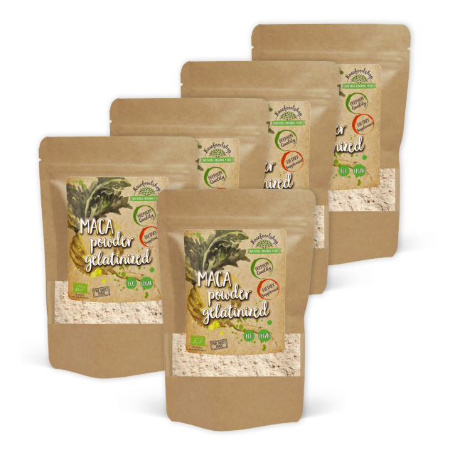 Maca Pulver Gelatinisert 5: 1 ØKO 250g x 5 pakker