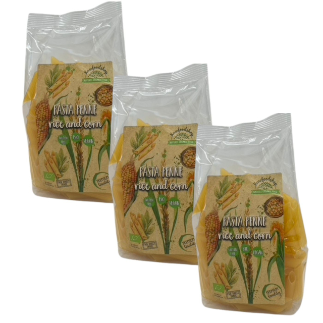 Pasta Ris & Mais Penne ØKO 250g x 3 pakker