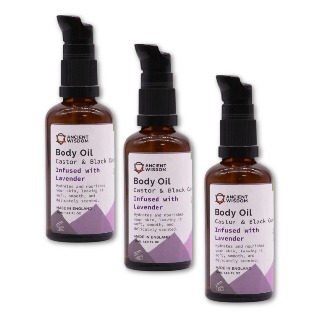 Ansikt & Kroppsolje Lavendel ØKO 50ml x 3 stk