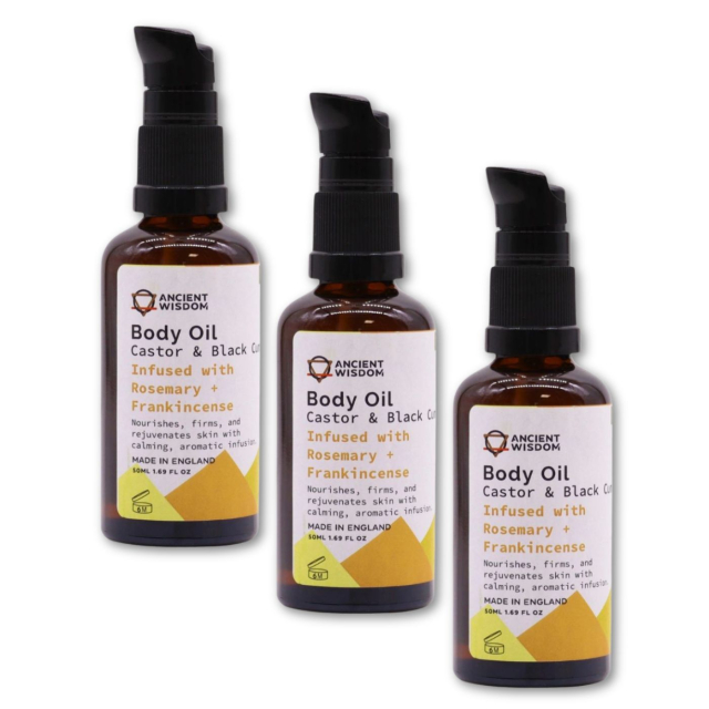 Ansikt & Kroppsolje Rosmarin & Frankincence ØKO 50ml x 3 stk