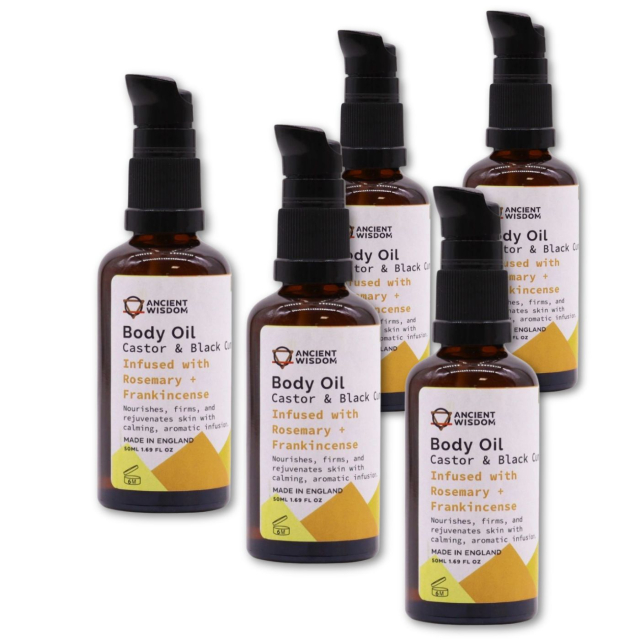 Ansikt & Kroppsolje Rosmarin & Frankincence ØKO 50ml x 5 stk