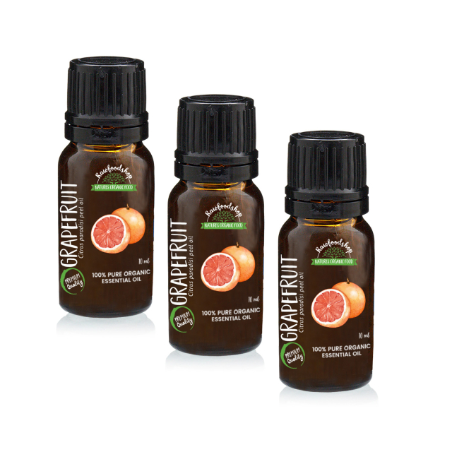 Grapefrukt Eterisk Olje ØKO 10ml x 3 flasker