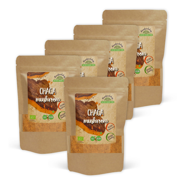 Chaga Pulver ØKO 250g x 5 pakker