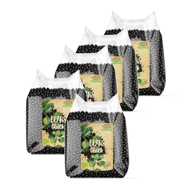 Bønner Svarte ØKO 1kg x 5 pakker