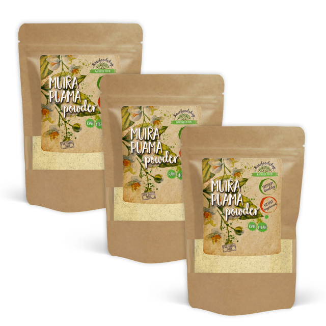 Muira Puama Pulver 125g x 3 pakker