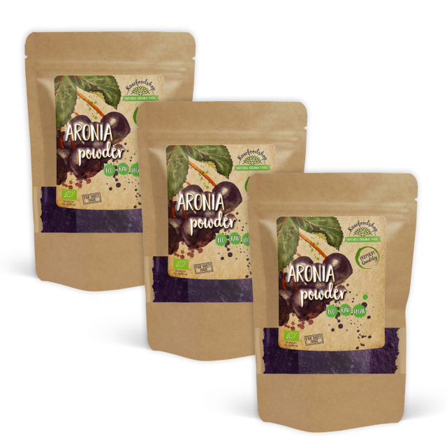 Aronia Pulver ØKO 125g x 3 pakker