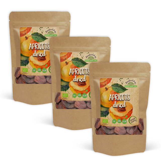 Aprikoser ØKO 1kg x 3 pakker