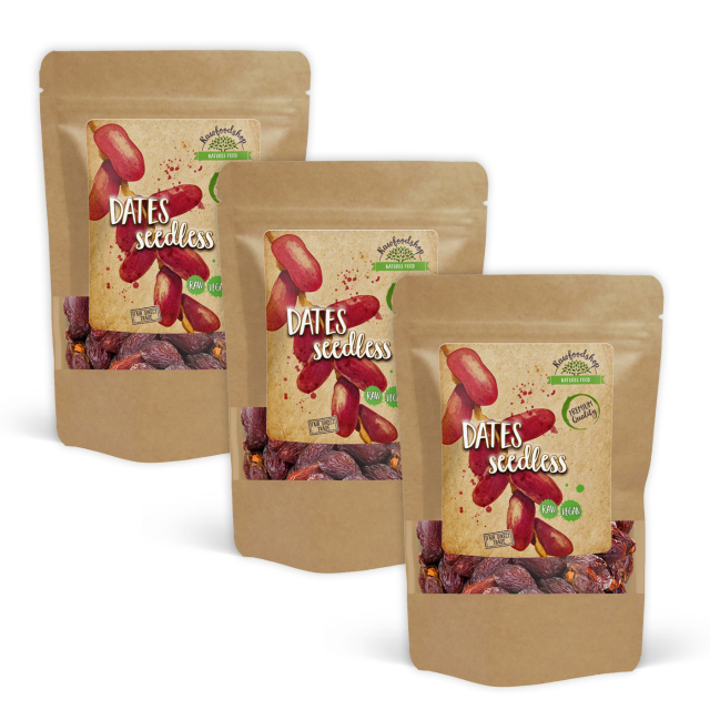 Dadler Kjernede 1kg x 3 pakker