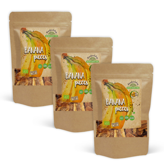 Bananer i biter ØKO 500g	x 3 pakker
