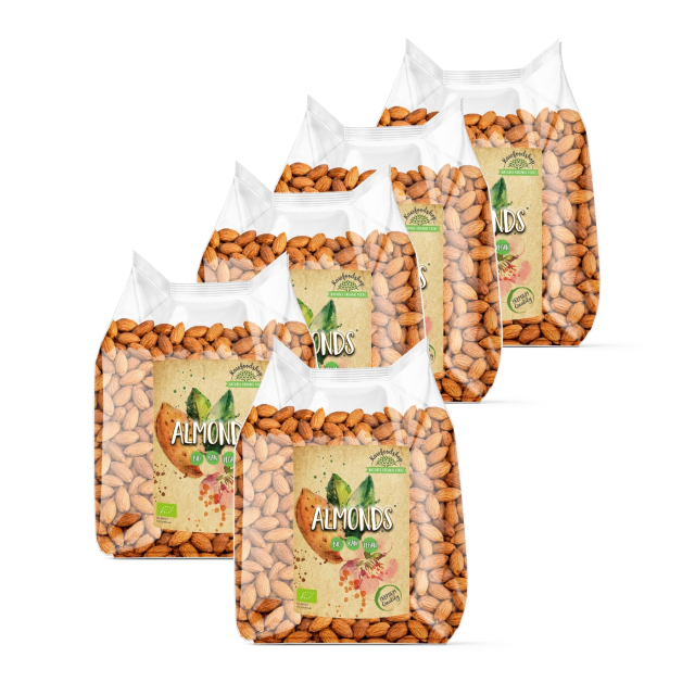 Mandel Premium RAW ØKO 1kg x 5  pakker