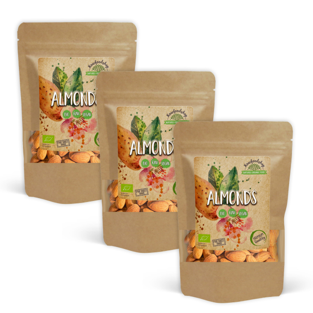 Mandler Premium RAW ØKO 1kg x 3 pakket