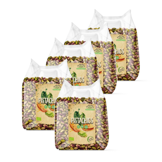 Pistasjnøtter Premium RAW ØKO 500g x 5 pakker