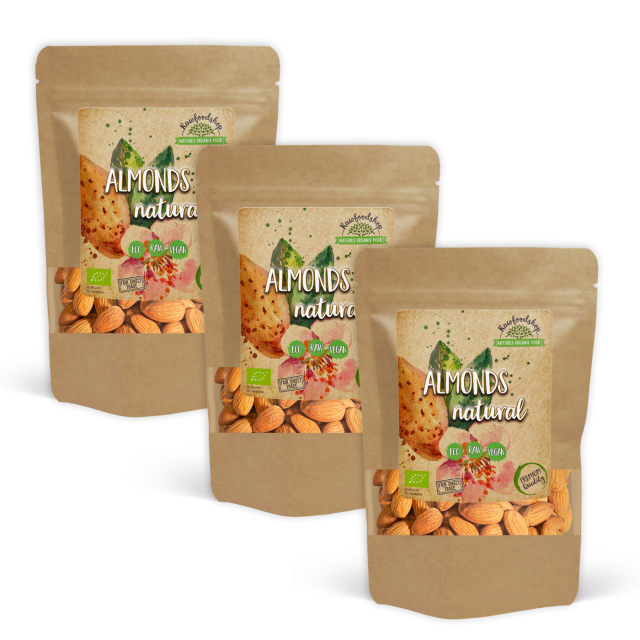 Mandel Premium RAW ØKO 200g x 3 pakker