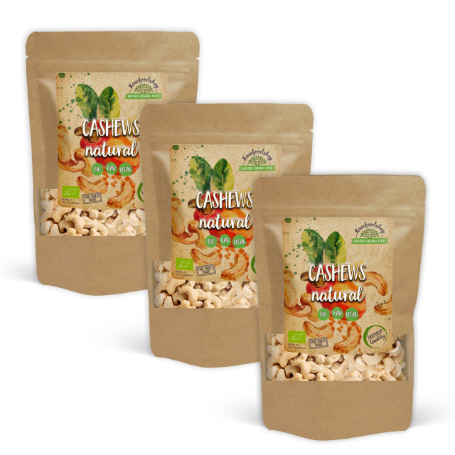 Cashewnøtter Premium RAW ØKO 500g x 3 pakker