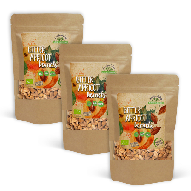 Aprikoskjerner Bitter ØKO 500g x 3 pakker