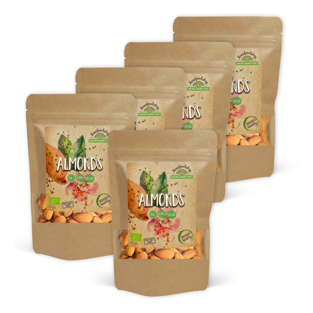 Mandel Premium RAW ØKO 500g x 5 pakker