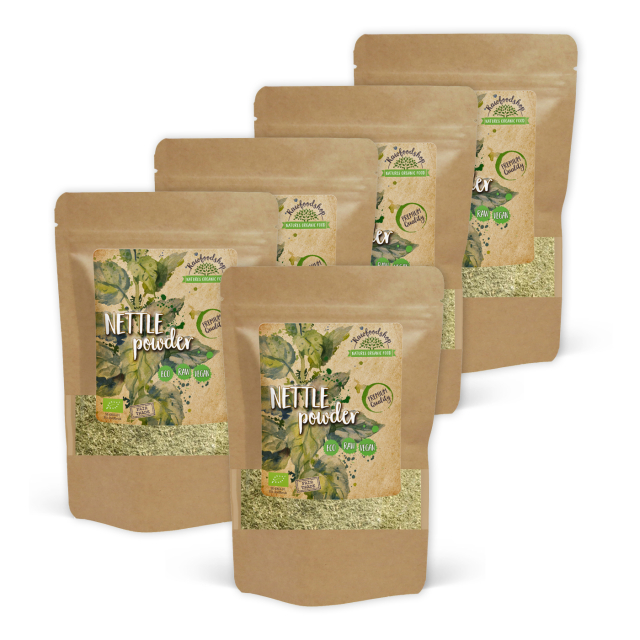 Brenneslepulver ØKO 500g x 5 pakker