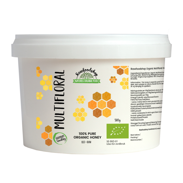 Blomsterhonning Kaldrørt ØKO 500g