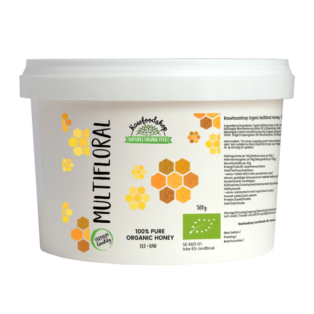 Blomsterhonning Kaldrørt ØKO 500g