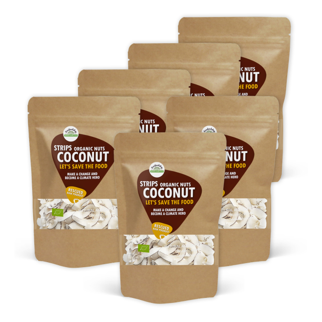 Kokosnøtt i strimler ØKO 1kg x 6 pakker