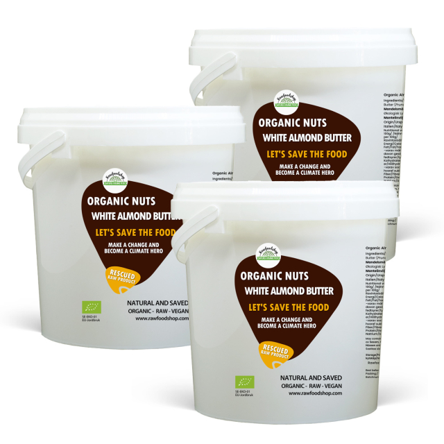 Mandelsmør Lyst RAW ØKO 1kg  x 3 pakker