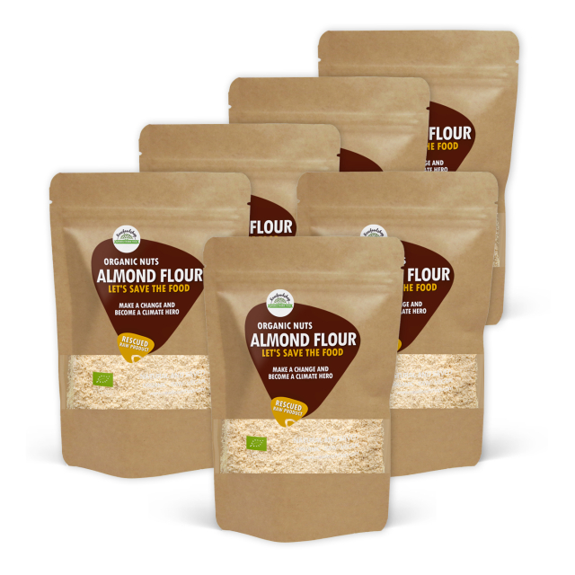 Mandelmel RAW ØKO 1kg x 6 pakket