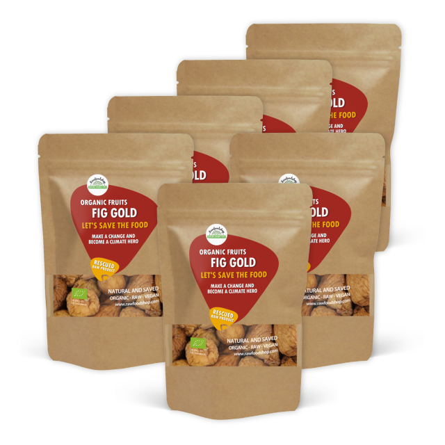 Fiken Gold RAW ØKO 1kg x 6 pakker