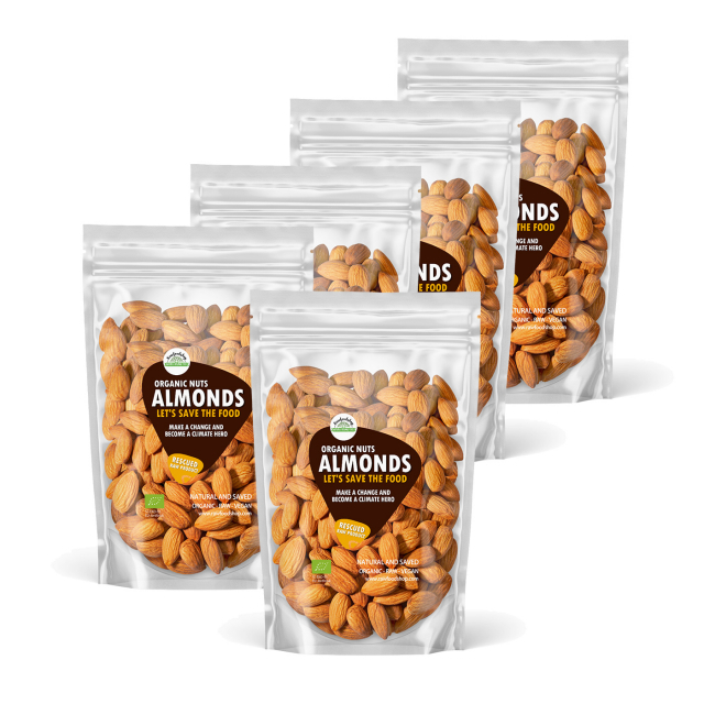 Mandel Premium RAW ØKO 1kg 5stk pakke