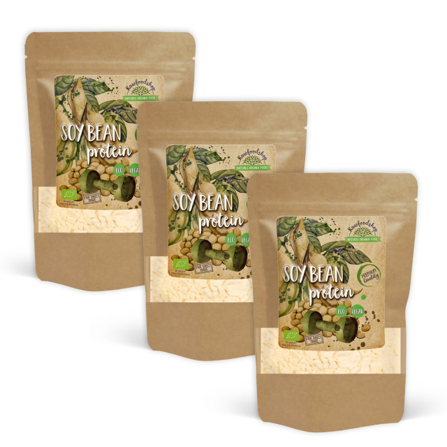 Soyaprotein 90% ØKO 500g x 3 pakker