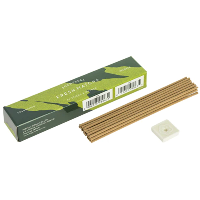 Brilliant Fresh Matcha Røkelse med Holder 30 stk.