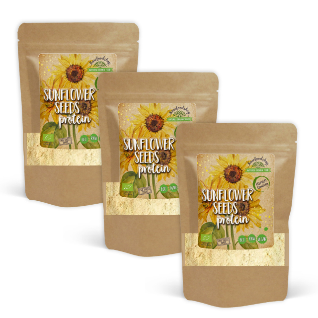 Solrosfrø Protein ØKO 500g x 3 pakker