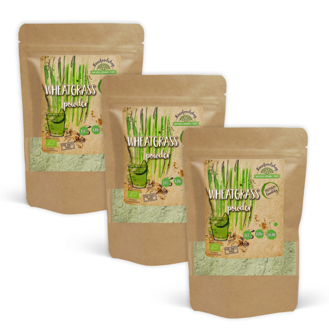 Hvetegresspulver ØKO 125g x 3 pakker