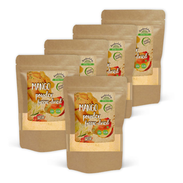 Mangopulver Frysetørket 125g x 5 pakker