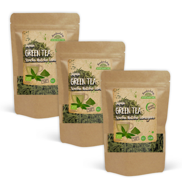 Grønn te, Sencha Match Tamayura ØKO 50g  x 3 pakker