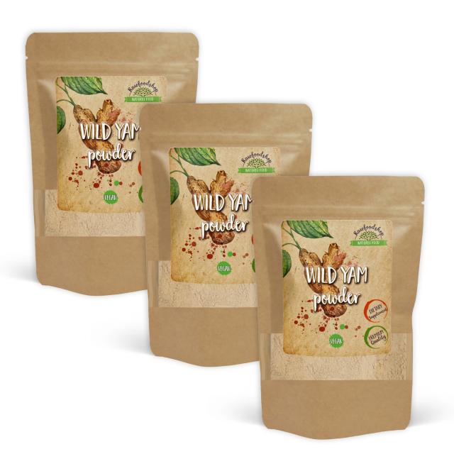 Wild Yam Pulver 125g x 3 pakker