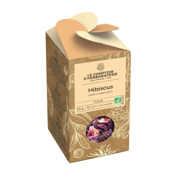 Te Hibiskusblomst ØKO 25g i gruppen Råvarer & Drikke / Drikkevarer / Te hos Rawfoodshop Scandinavia AB (0238_TM)