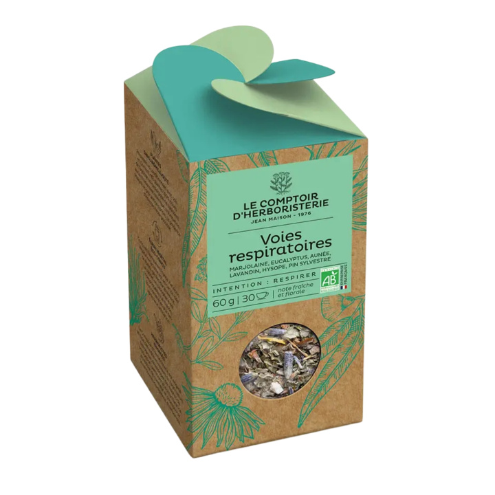 Teinfusjon Respiratory Tract ØKO 60g i gruppen Råvarer & Drikke / Drikkevarer / Te hos Rawfoodshop Scandinavia AB (0527_TM)