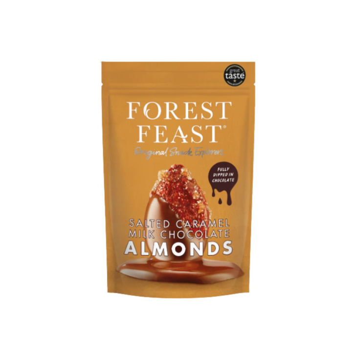 Mandler i Sjokolade & Salt Karamell 120g i gruppen Råvarer & Drikke / Nøtter / Mandel hos Rawfoodshop Scandinavia AB (05513)