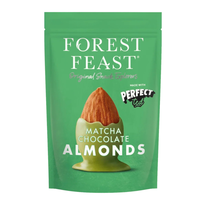 Mandler i Matchasjokolade 120g i gruppen Råvarer & Drikke / Godteri og sjokolade / Snacks hos Rawfoodshop Scandinavia AB (06283)