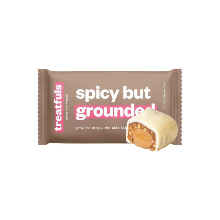 Hvit Sjokoladebar med Chailatte ØKO 2x20g i gruppen Råvarer & Drikke / Godteri og sjokolade / Sjokolade og bars hos Rawfoodshop Scandinavia AB (080204-01)