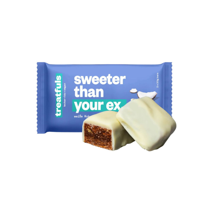 Hvit Sjokoladebar med Mandel og Kokos EKO 2x20g i gruppen Råvarer & Drikke / Godteri og sjokolade / Sjokolade og bars hos Rawfoodshop Scandinavia AB (086201-01)