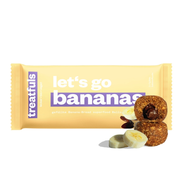 Energiboller med Bananbrød ØKO 2x20 g i gruppen Råvarer & Drikke / Godteri og sjokolade / Sjokolade og bars hos Rawfoodshop Scandinavia AB (0962010-01)